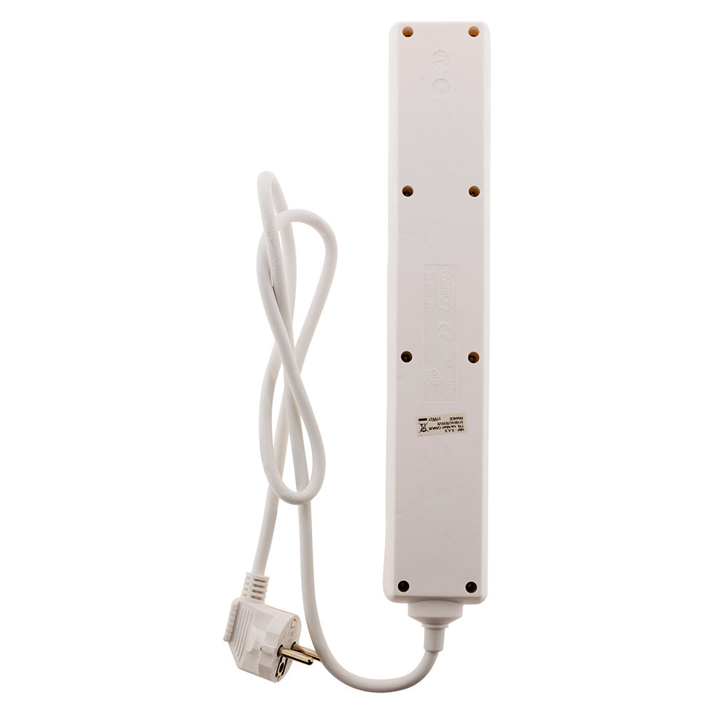 Bloc multiprise 16A 2P+T interrupteur - blanc - Zenitech