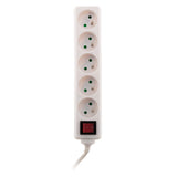 Bloc prises + interrupteur + fiche extraplate 1m - Zenitech
