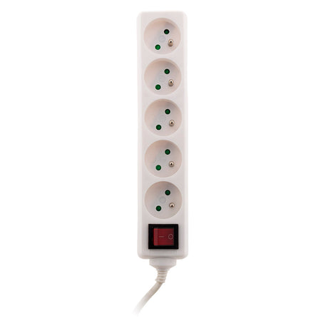 Bloc prises + interrupteur + fiche extraplate 1m - Zenitech