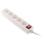 Bloc prises + interrupteur + fiche extraplate 1m - Zenitech