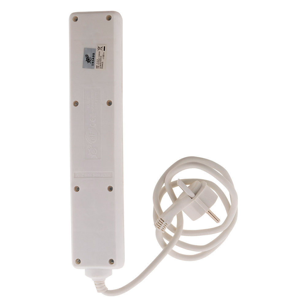 Bloc prises + interrupteur + fiche extraplate 1m - Zenitech