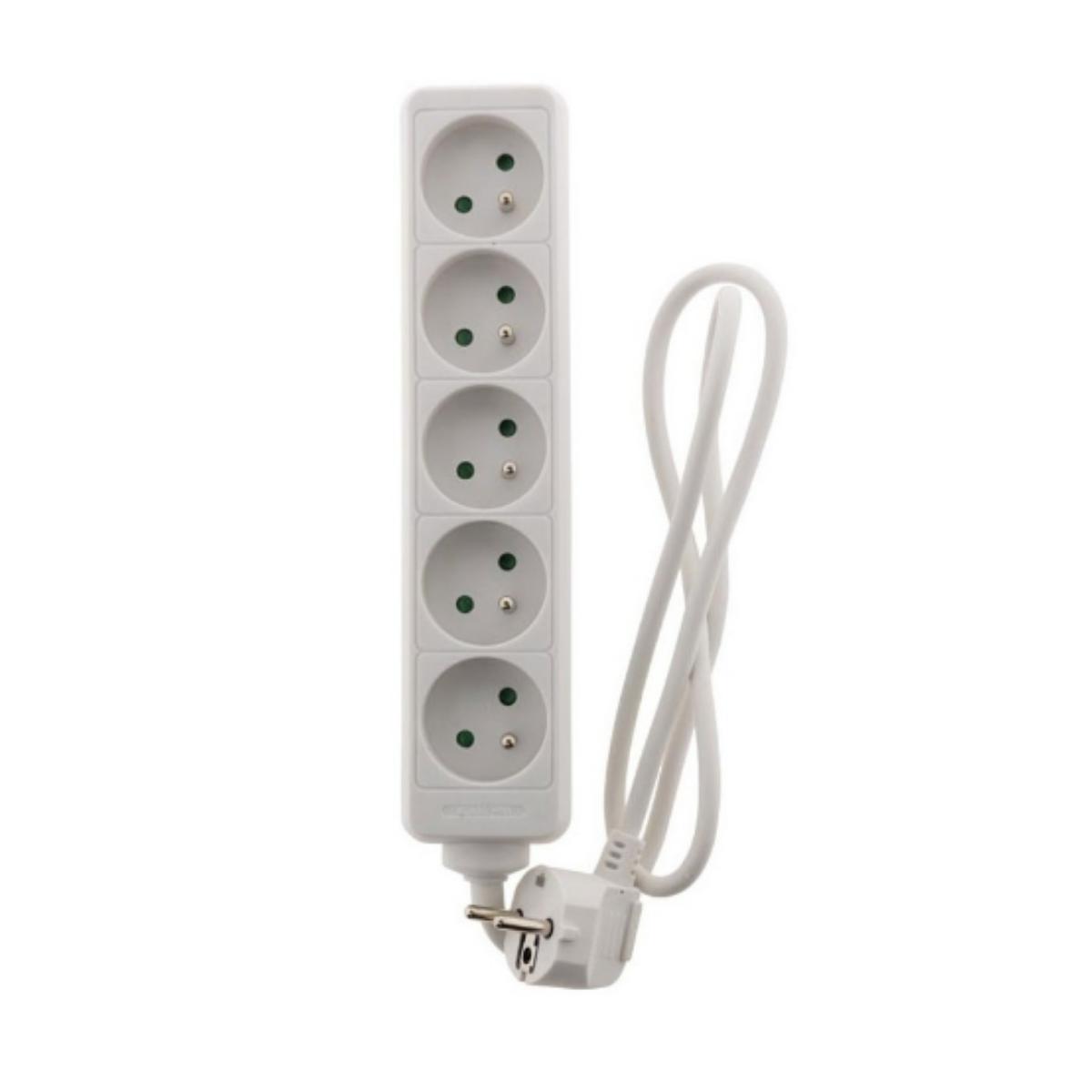 Bloc multiprise 16A 2P+T blanc - Zenitech