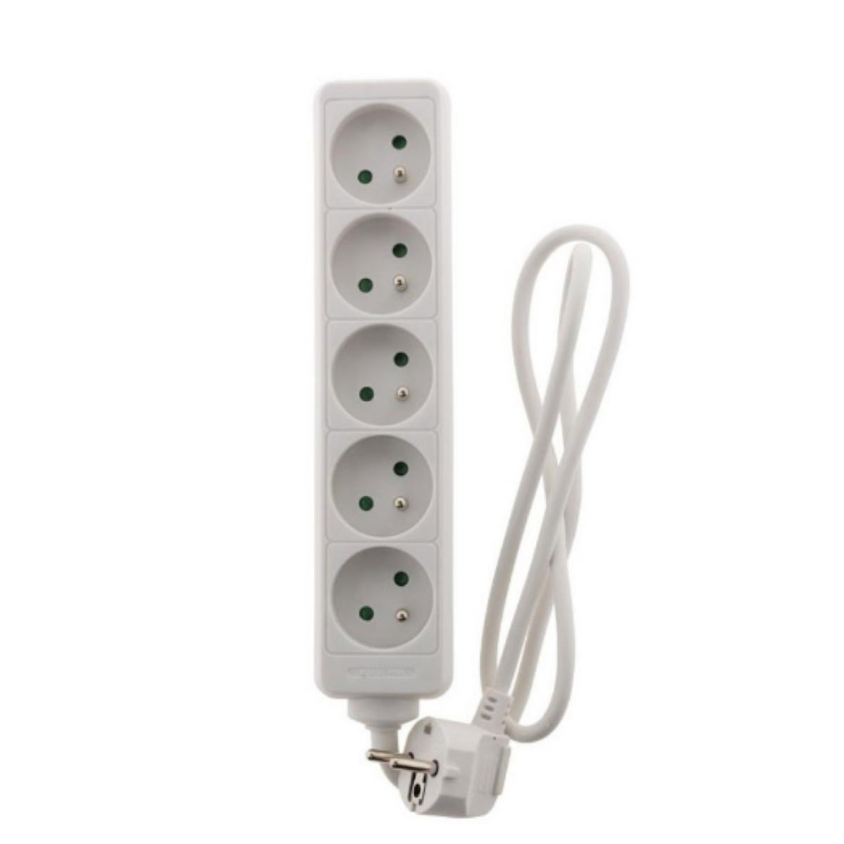 Bloc multiprise 16A 2P+T blanc - Zenitech