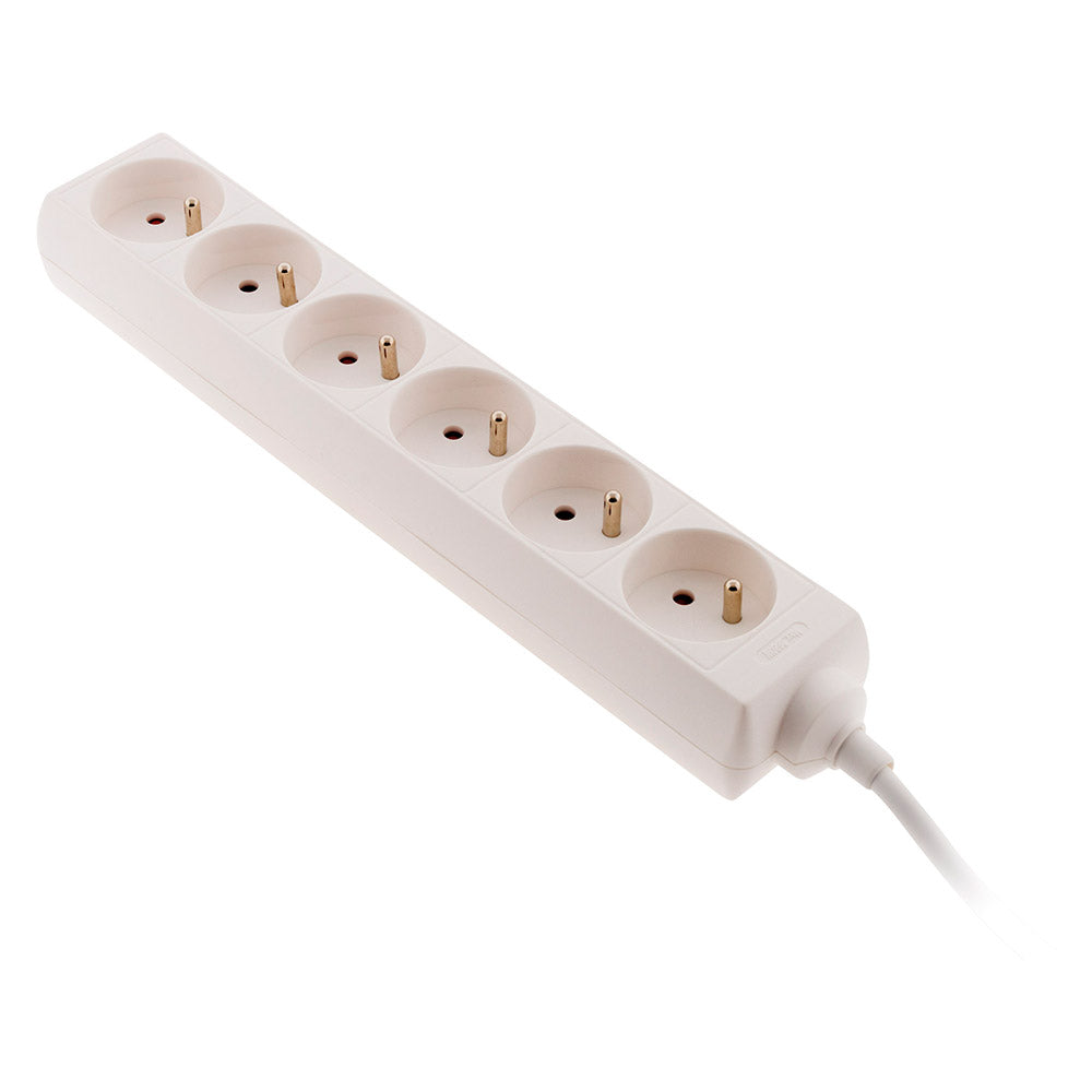 Bloc multiprise 16A 2P+T blanc - Zenitech