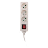 Bloc multiprise 16A 2P+T interrupteur - blanc - Zenitech