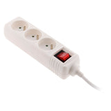 Bloc multiprise 16A 2P+T interrupteur - blanc - Zenitech