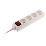 Bloc multiprise 16A 2P+T interrupteur - blanc - Zenitech