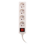Bloc multiprise 16A 2P+T interrupteur - blanc - Zenitech