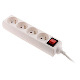 Bloc multiprise 16A 2P+T interrupteur - blanc - Zenitech