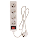 Bloc multiprise 16A 2P+T interrupteur - blanc - Zenitech