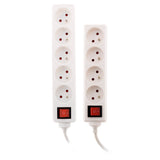 Bloc multiprise 16A 2P+T interrupteur - blanc - Zenitech