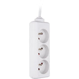 Bloc multiprise 3x16A 2P+T blanc - câble 1,5 m - Zenitech