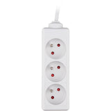 Bloc multiprise 3x16A 2P+T blanc - câble 1,5 m - Zenitech