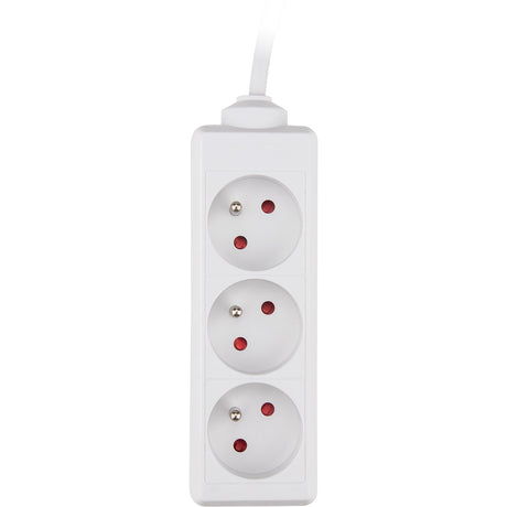 Bloc multiprise 3x16A 2P+T blanc - câble 1,5 m - Zenitech