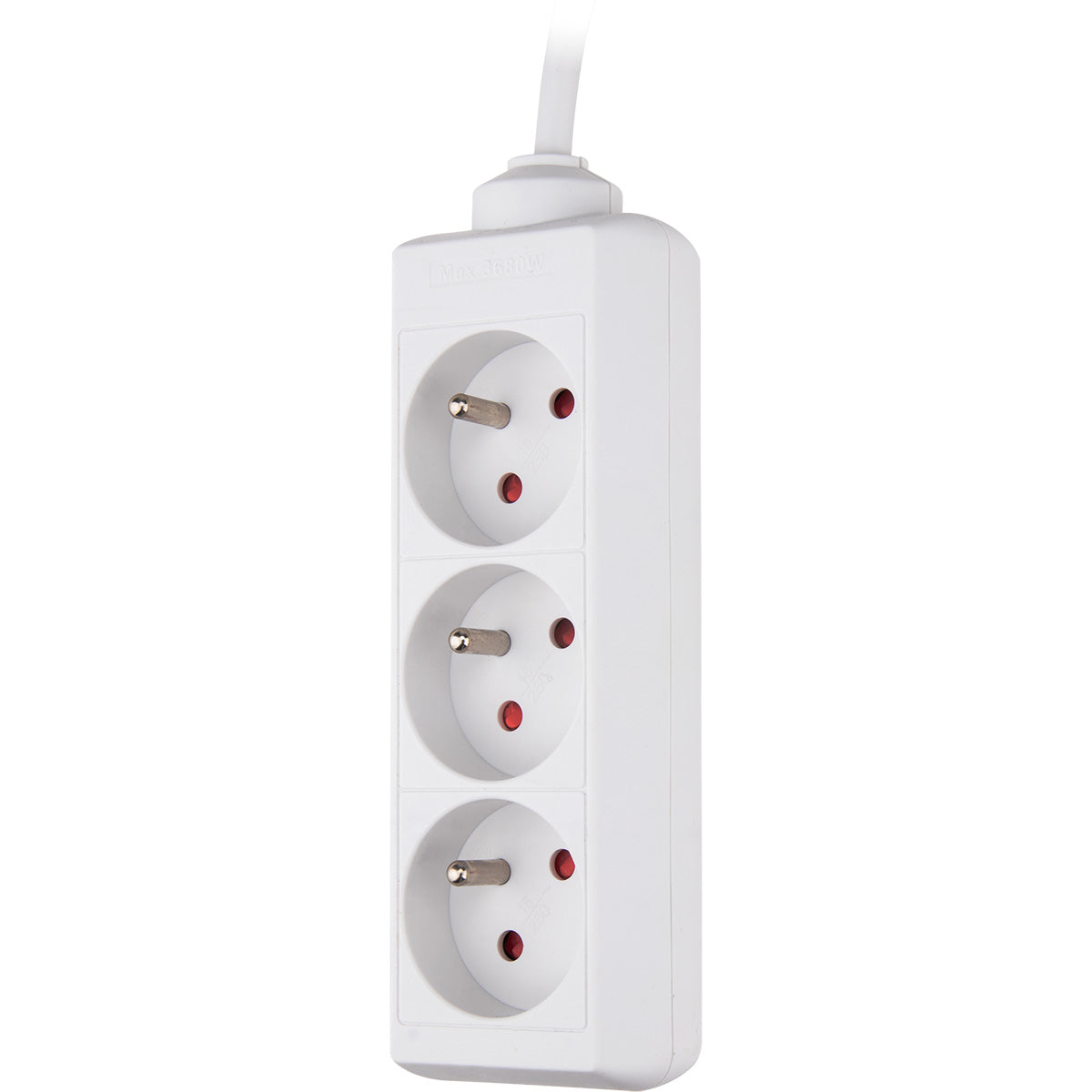 Bloc multiprise 3x16A 2P+T blanc - câble 1,5 m - Zenitech