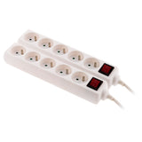 Bloc multiprise 16A 2P+T interrupteur - blanc - Zenitech