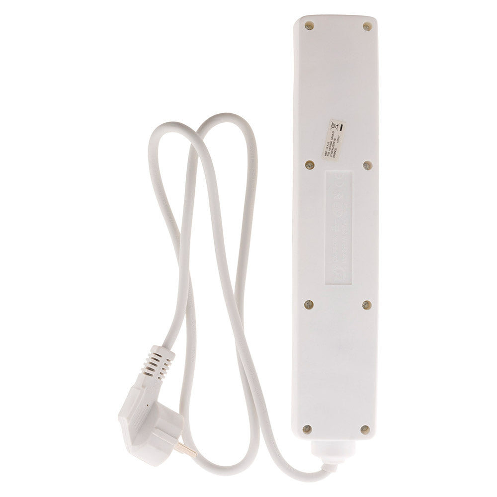 Bloc multiprise 16A 2P+T interrupteur - blanc - Zenitech