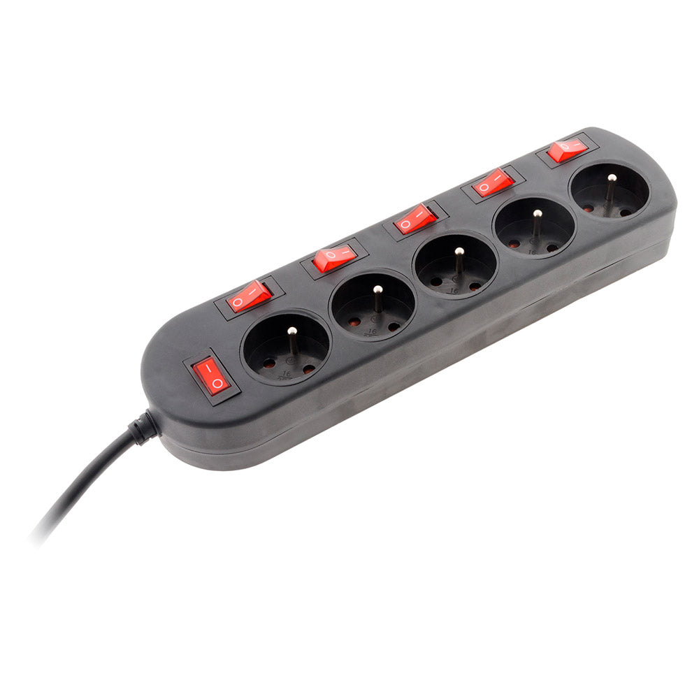 Bloc SONO 5 prises 16A 2P+T + 6 interrupteurs 3m - Zenitech