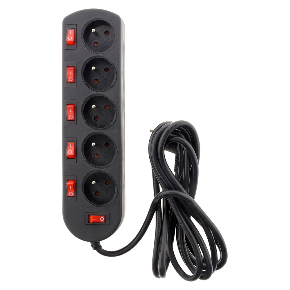 Bloc SONO 5 prises 16A 2P+T + 6 interrupteurs 3m - Zenitech