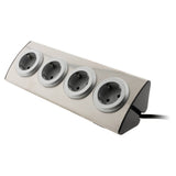 Multiprise de canapé angle Schuko 4x16A - Gris - Zenitech