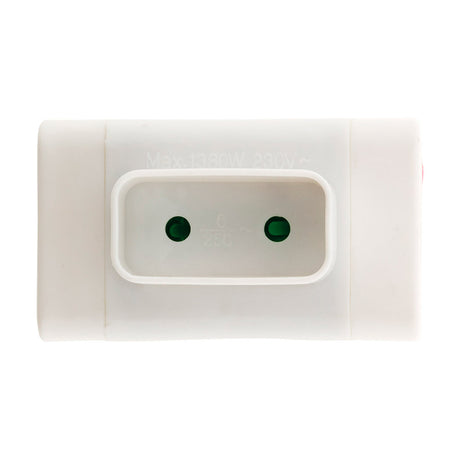 Multiprise triplite 6A latérale - Blanc - Zenitech