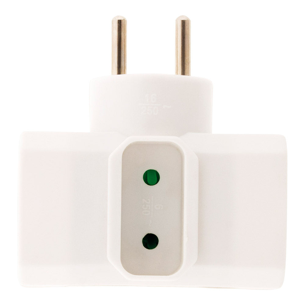 Multiprise triplite 2x16A + 1x6A latérale - Zenitech
