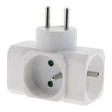 Multiprise triplite 16A 3680W 230V - Blanc - Zenitech