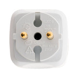Multiprise biplite 2x2P 6A façade - Blanc - Zenitech