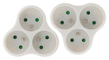 Multiprise triplite 3x16A triangulaire - Zenitech