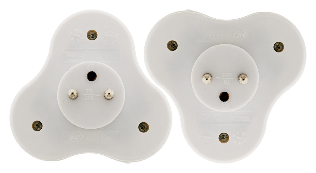 Multiprise triplite 3x16A triangulaire - Zenitech