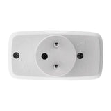Multiprise triplite 2x2P 6A + 1x2P+T 16A - Blanc - Zenitech