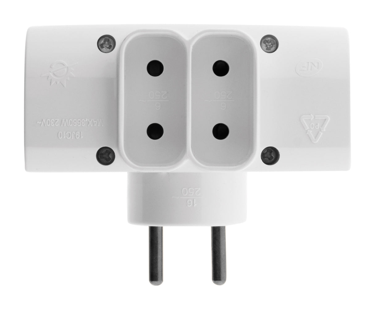 Multiprise 4 prises latérale 2x16A + 2x6A - Zenitech