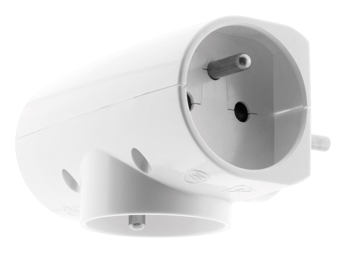 Multiprise triplite latérale 16A - Blanc - Zenitech