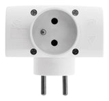 Multiprise triplite latérale 16A - Blanc - Zenitech