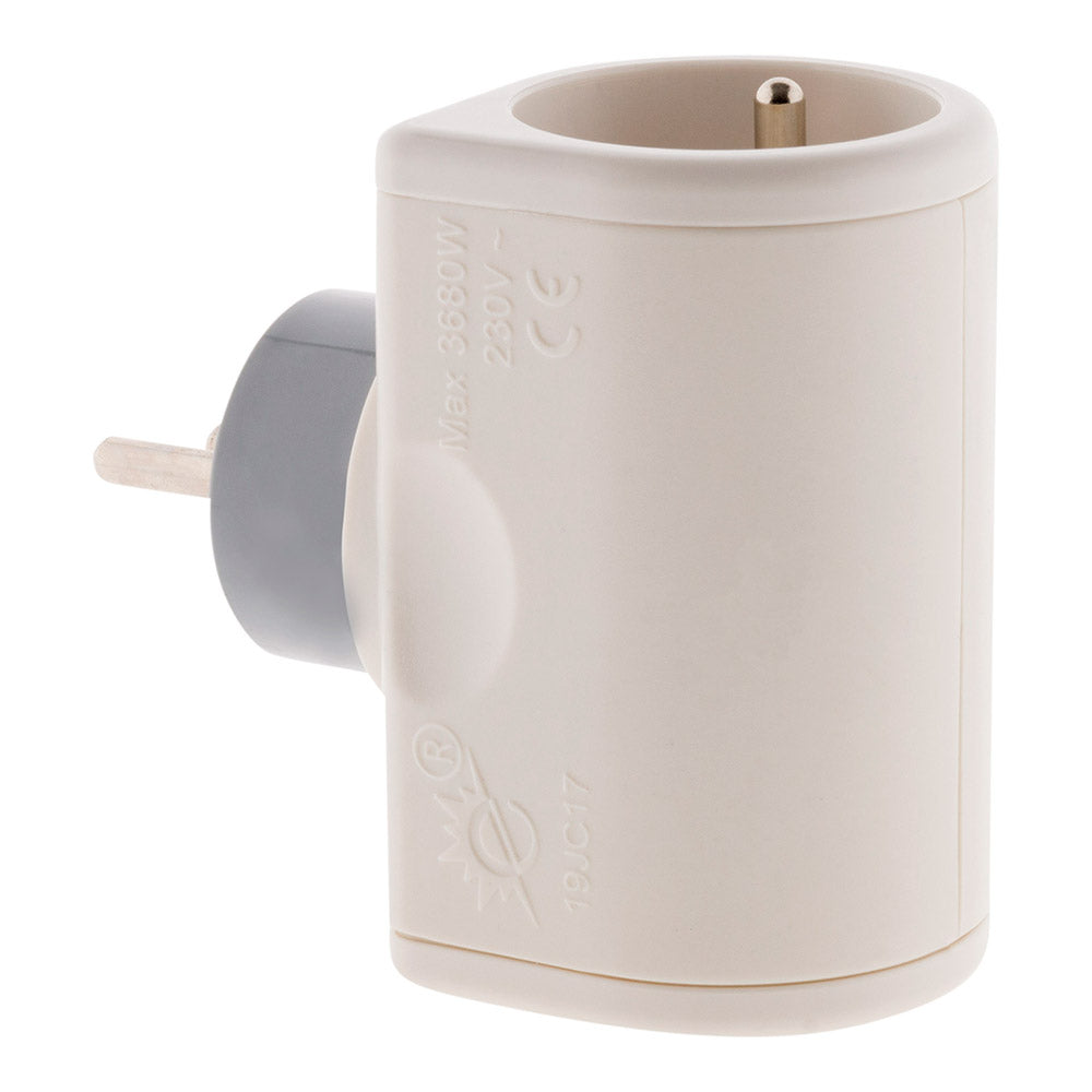 Multiprise 16A rotative 180° - blanc - Zenitech