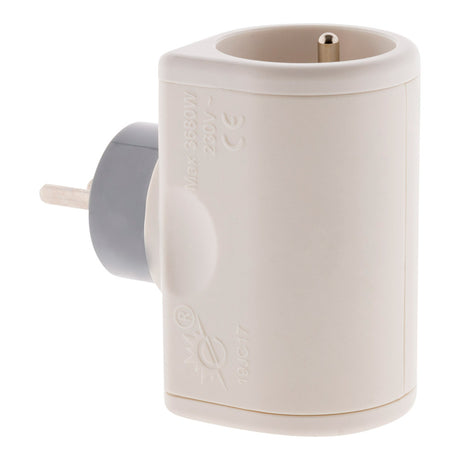 Multiprise 16A rotative 180° - blanc - Zenitech