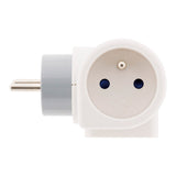 Multiprise 16A rotative 180° - blanc - Zenitech