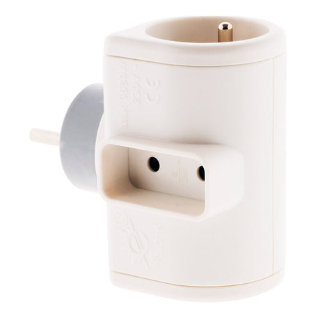 Multiprise 16A rotative 180° - blanc - Zenitech