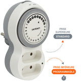 Biplite programmable horizontale 2x6A - Blanc - Bolea - Zenitech