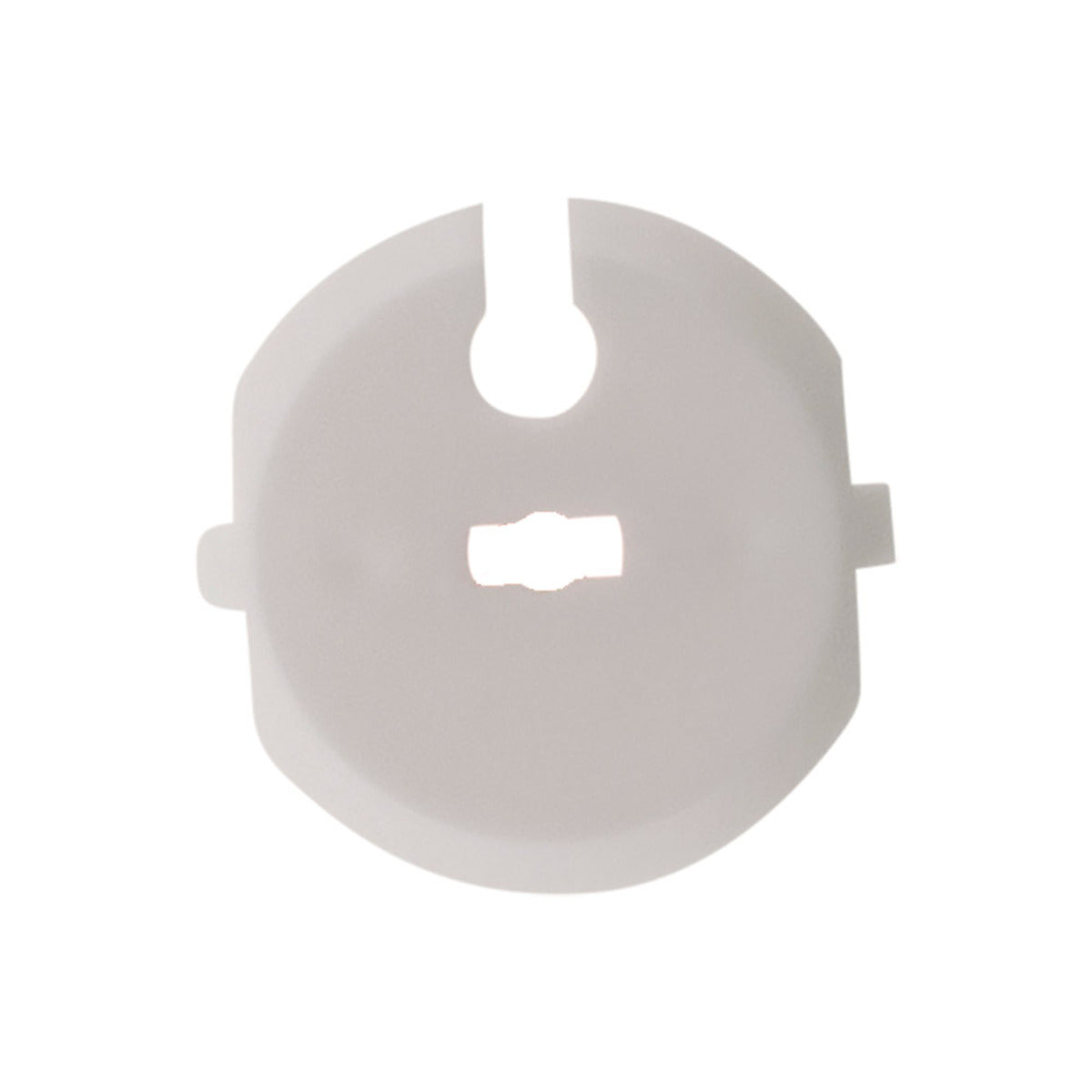 Lot de 3 caches prises 2 P+T + clef - Blanc - Zenitech