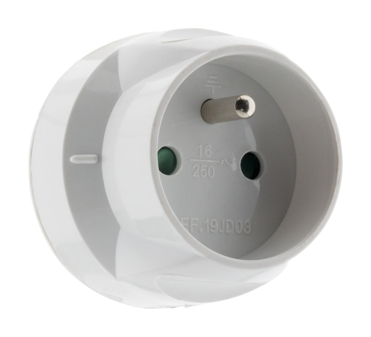 Adaptateur électrique mâle 20A vers femelle 16A, 3500W - prises 6A ou 20A - Zenitech