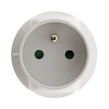 Adaptateur électrique mâle 20A vers femelle 16A, 3500W - prises 6A ou 20A - Zenitech