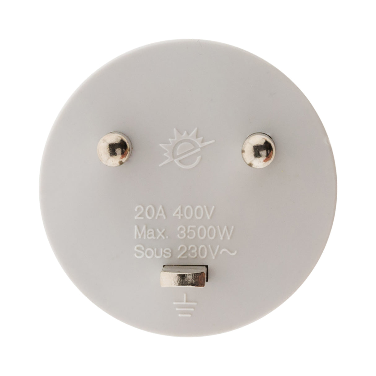 Adaptateur électrique mâle 20A vers femelle 16A, 3500W - prises 6A ou 20A - Zenitech