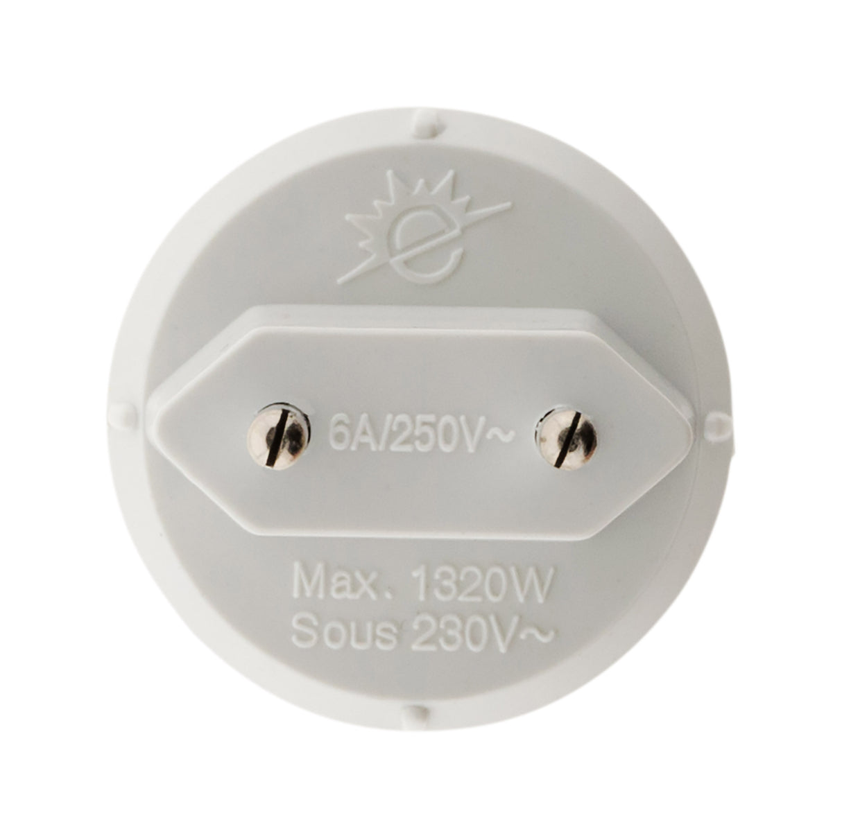 Adaptateur électrique mâle 6A vers femelle 16A, 1320W - sur prises 6A - Zenitech