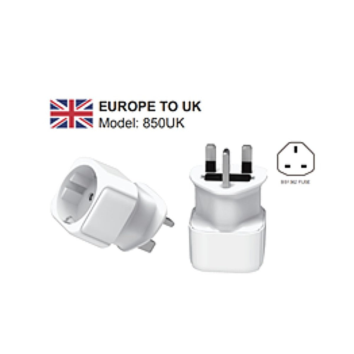 Adaptateur voyage France/UE - Angleterre/UK Zenitech