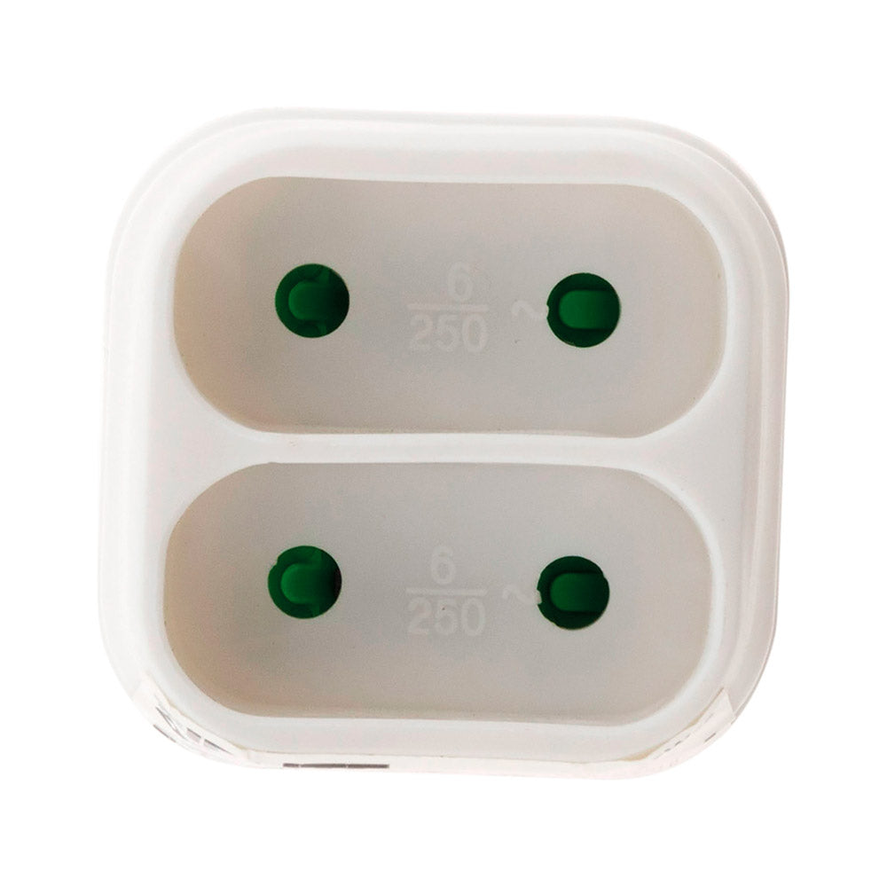Multiprise de façade 6A - blanc - Zenitech