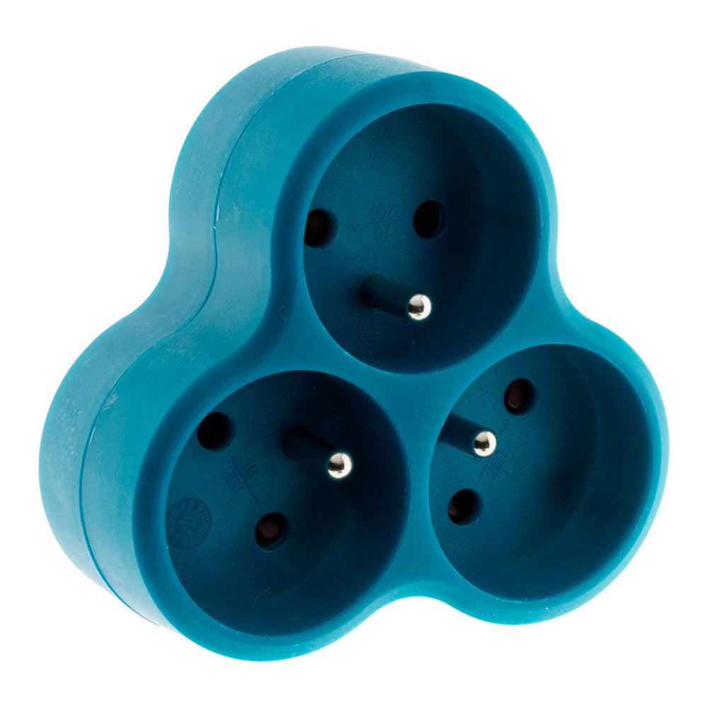 Multiprise triplite triangulaire 16A - Zenitech