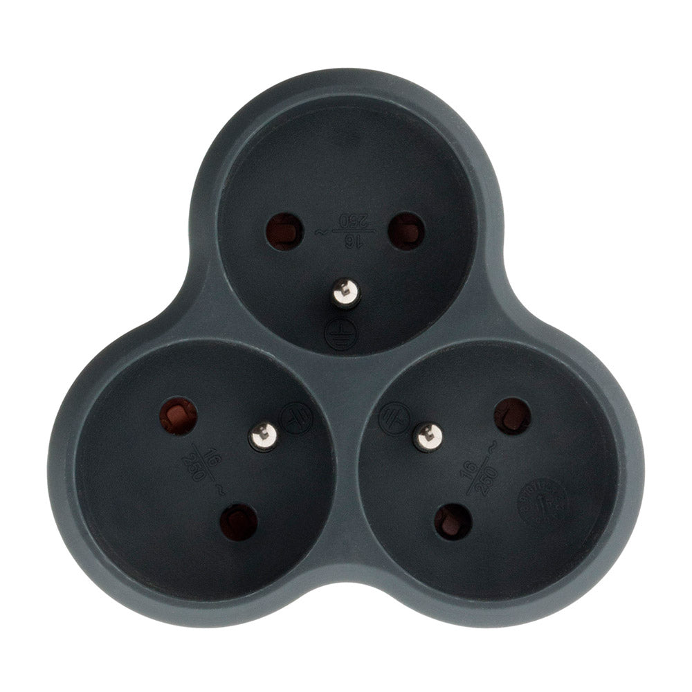 Multiprise triplite triangulaire 16A - Zenitech
