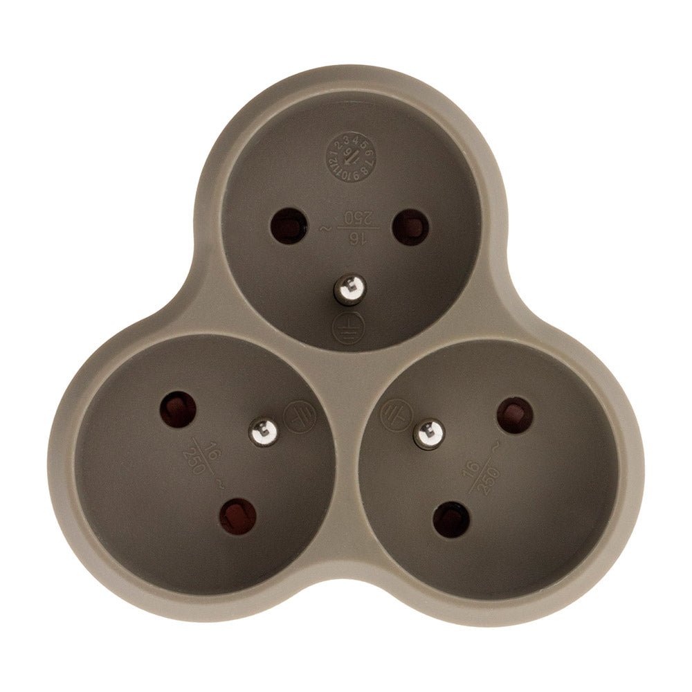 Multiprise triplite triangulaire 16A - Zenitech