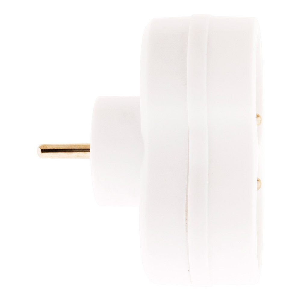 Multiprise biplite 2x16A - Blanc - Zenitech